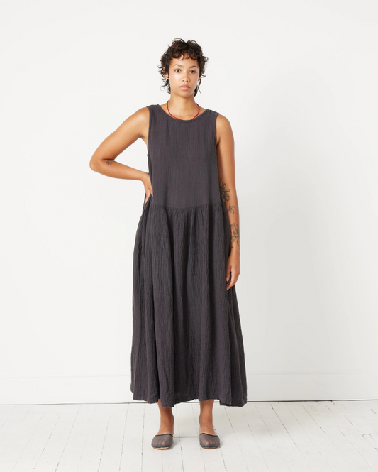 Tank Dress - Black Crane
