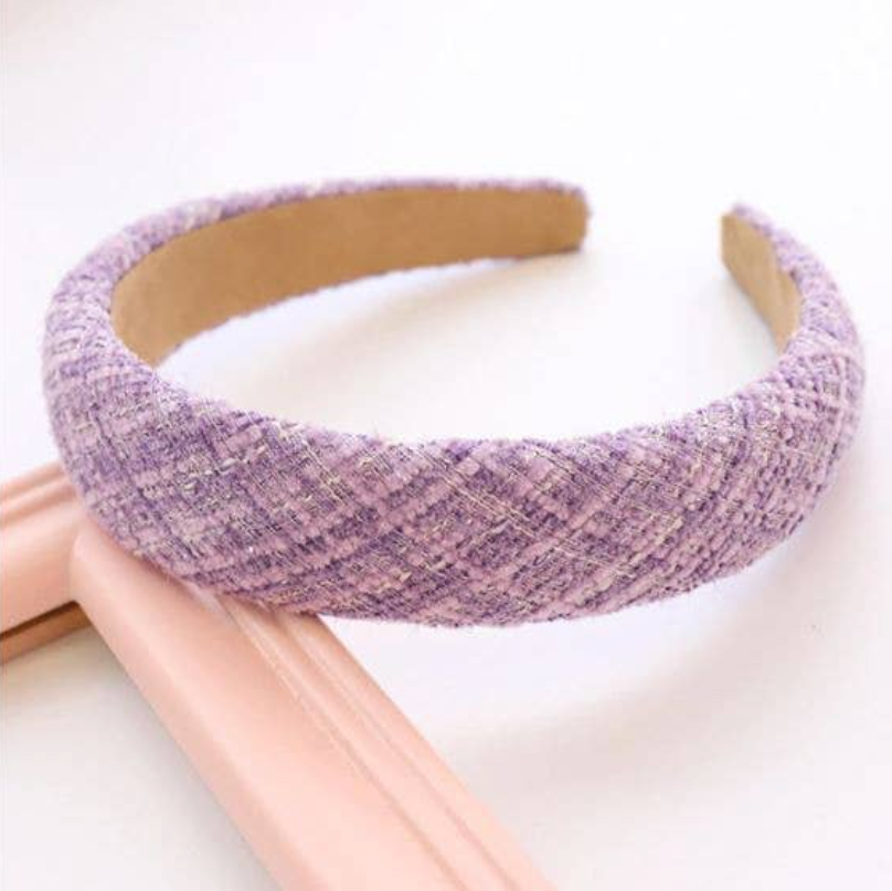 Lilac Tweed Headband