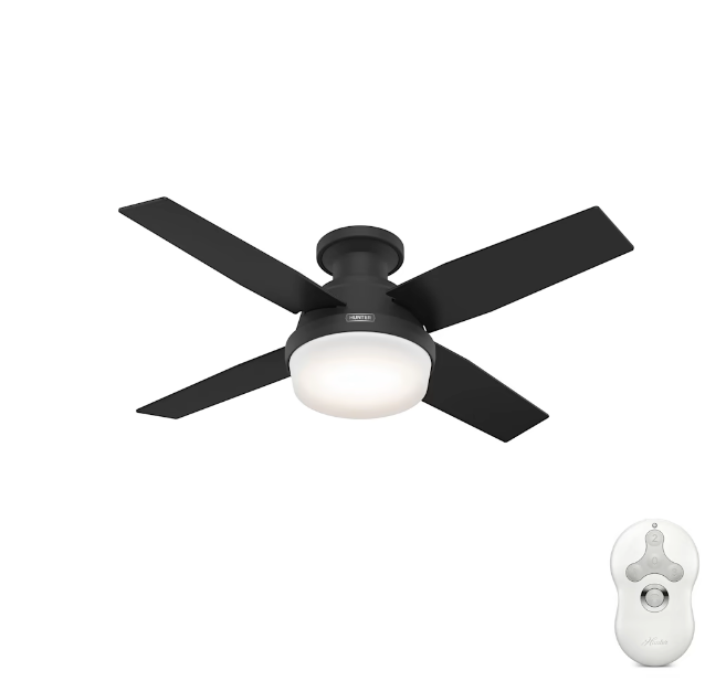 Dempsey Low Profile with Light 44 inch