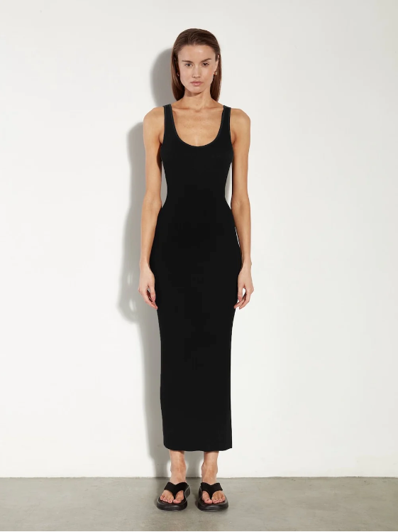 Silk Knit Maxi Dress