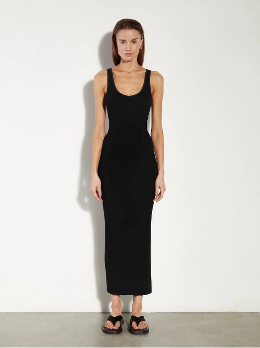 Silk Knit Maxi Dress