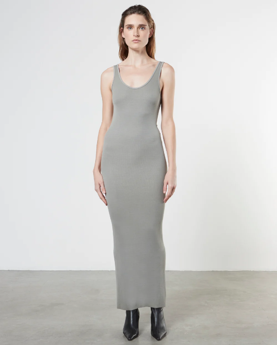 Silk Knit Maxi Dress