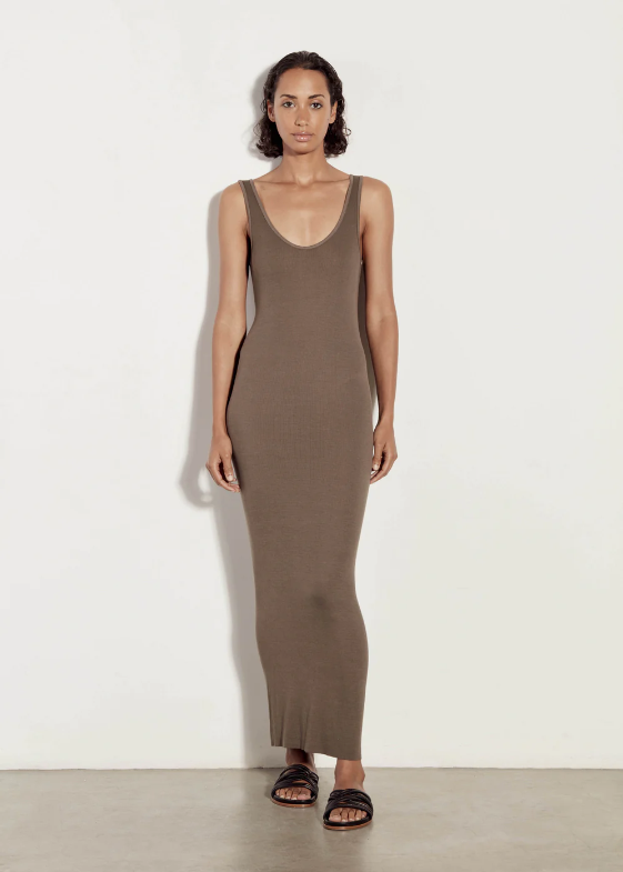 Silk Knit Maxi Dress