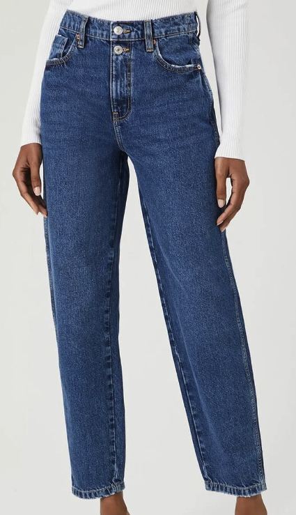 Stretch-Denim Straight Jeans
