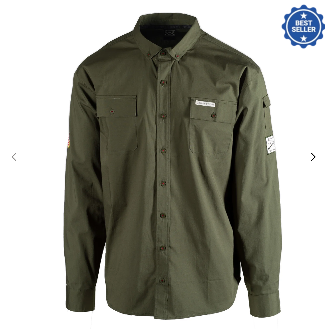 Men's Long Sleeve Garage Button Down