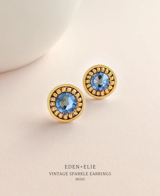 Vintage Sparkle Stud Earrings