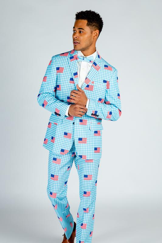 I LIKE IT HYANNIS USA GINGHAM BLAZER