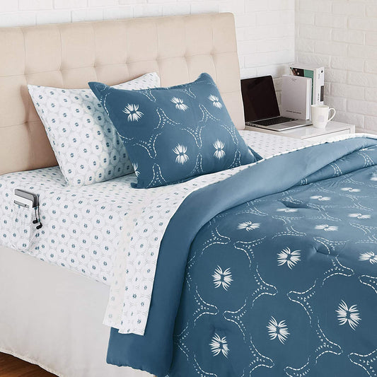 TEAL BLOSSOM BEDDING SET FOR BED ROOMS