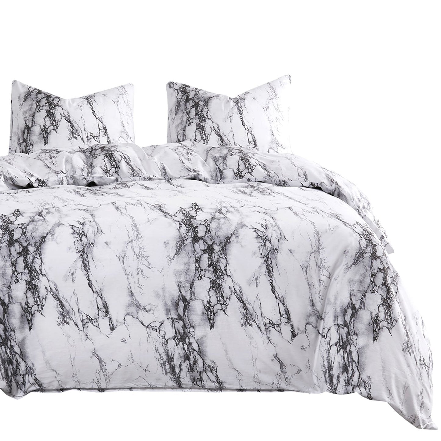 Marble Microfiber Duvet Cover Set