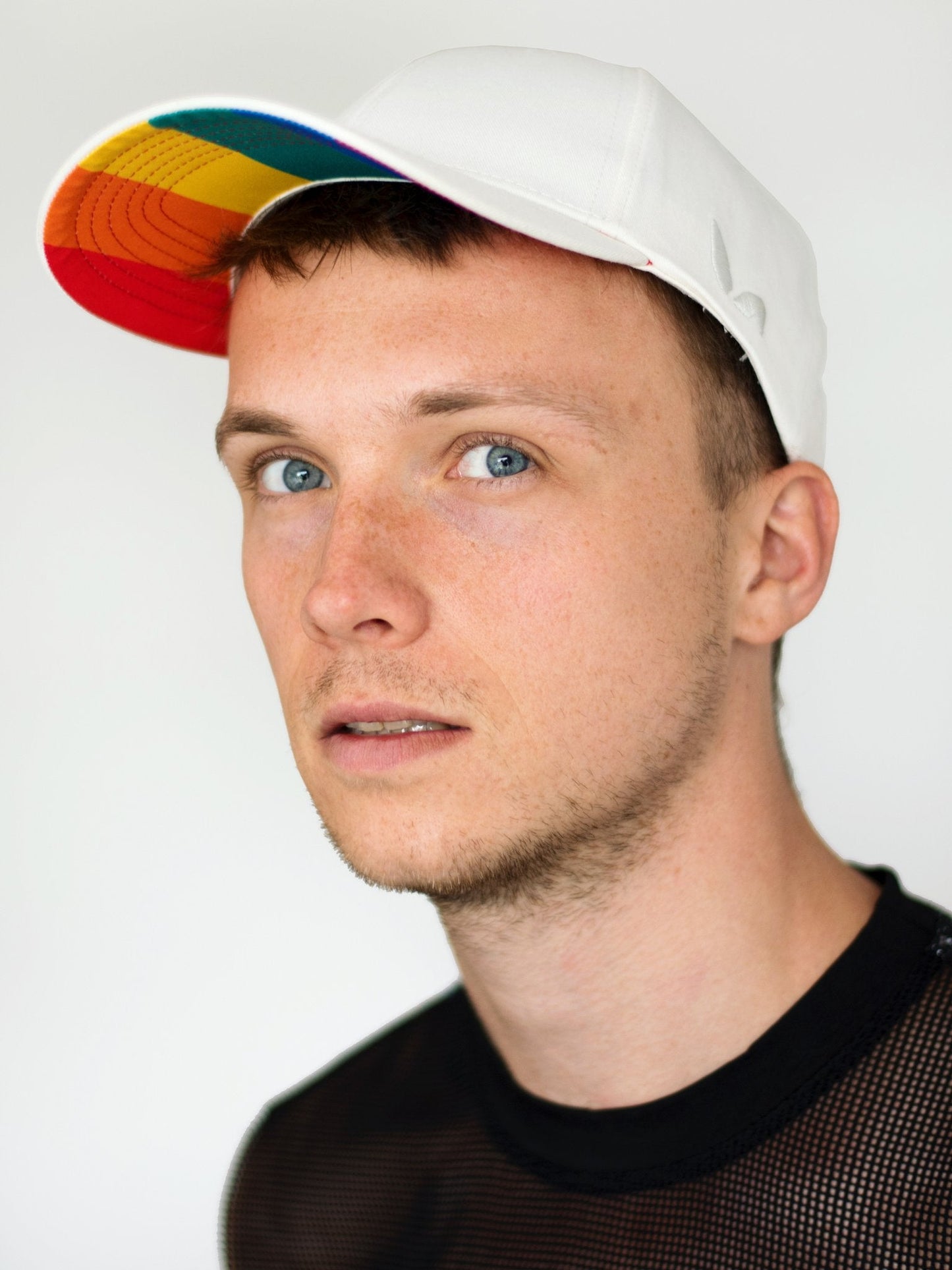 White Rainbow Underside Cap