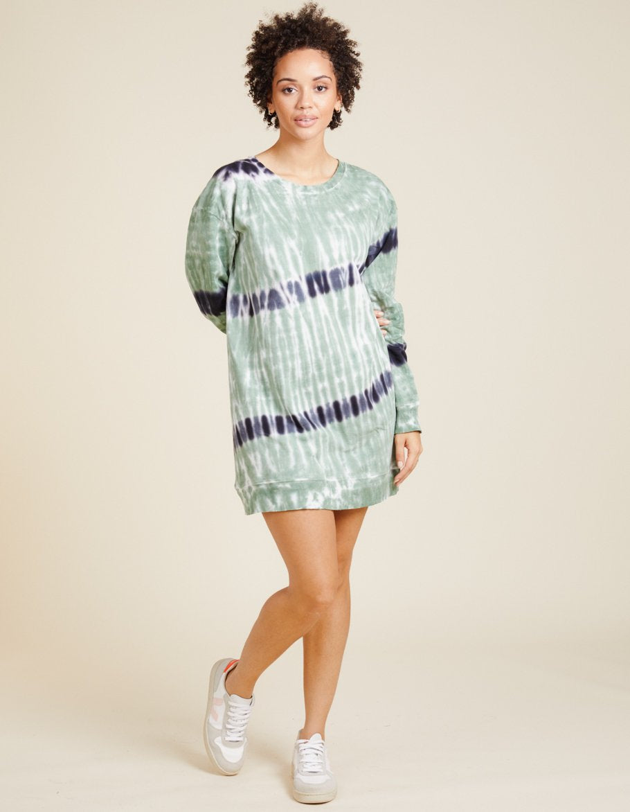Cecily Tie Dye Sweatshirt Dress