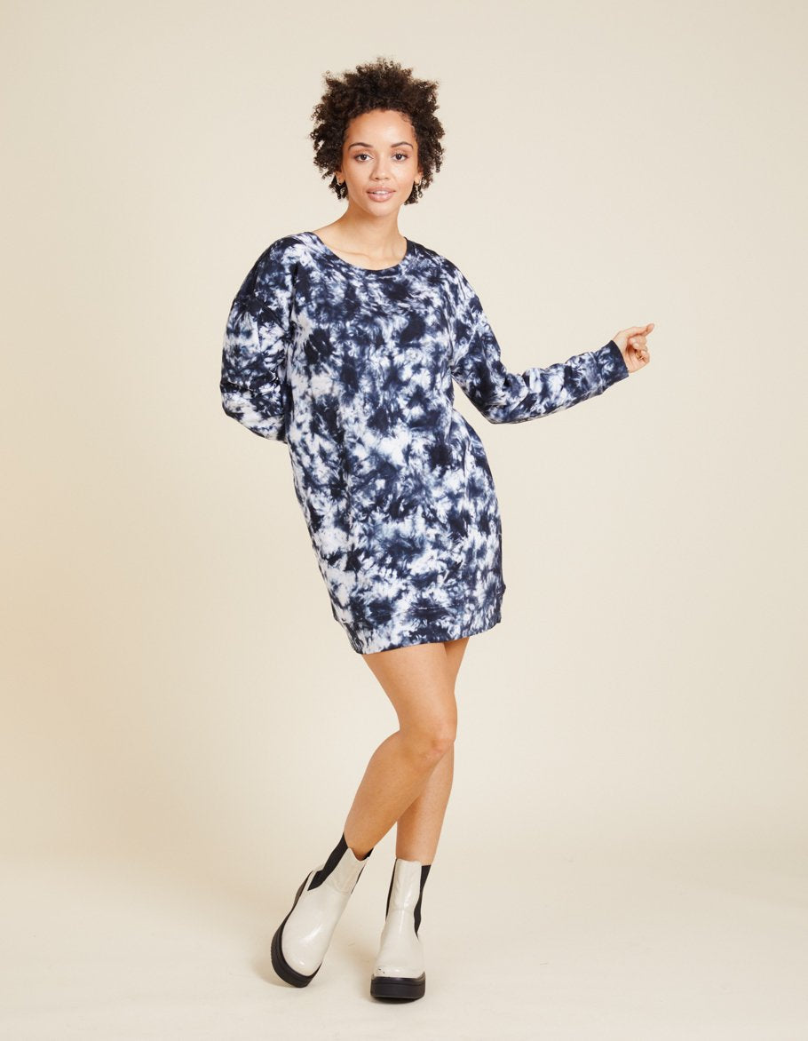 Cecily Tie Dye Sweatshirt Dress