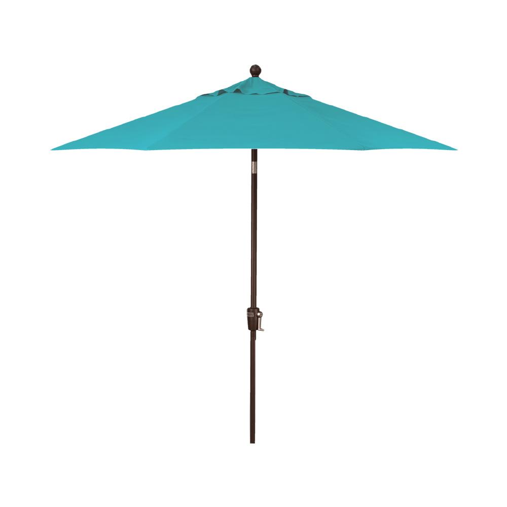 Treasure Garden 9' Push Button Tilt Umbrella with O'bravia2 Fabric