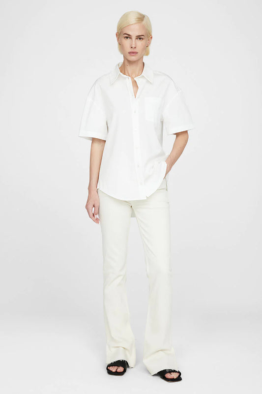 ANINE BING Christine Shirt - White