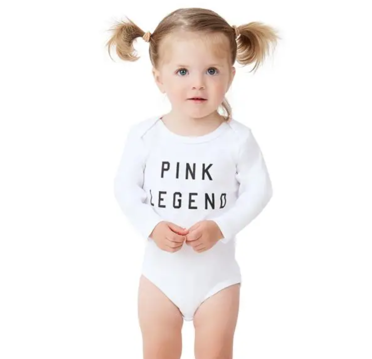 Ford and Wyatt Pink Legend Long Sleeve Onesie - Final Sale