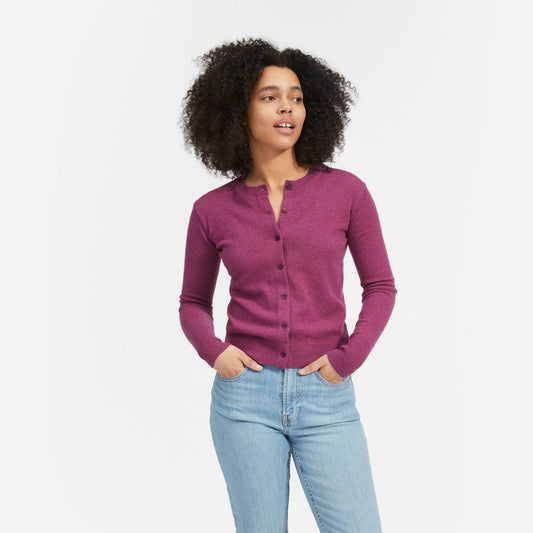 Cashmere Crew Cardigan