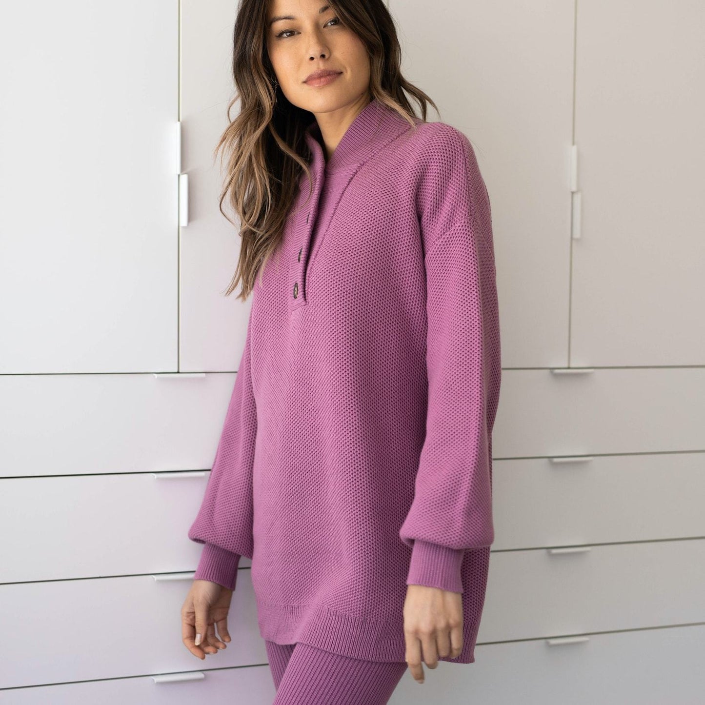 Cozy Cotton Silk Henley