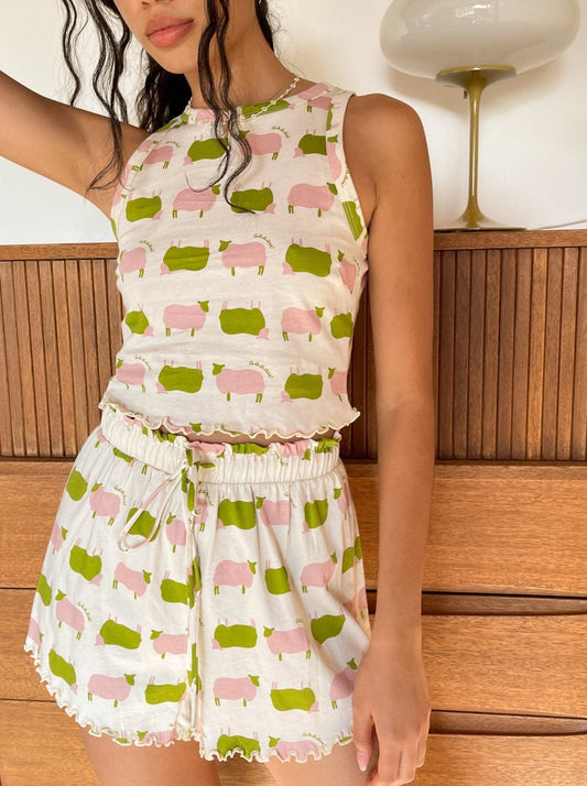 Lisa Says Gah! Mel Organic Set, Counting Sheep Natural