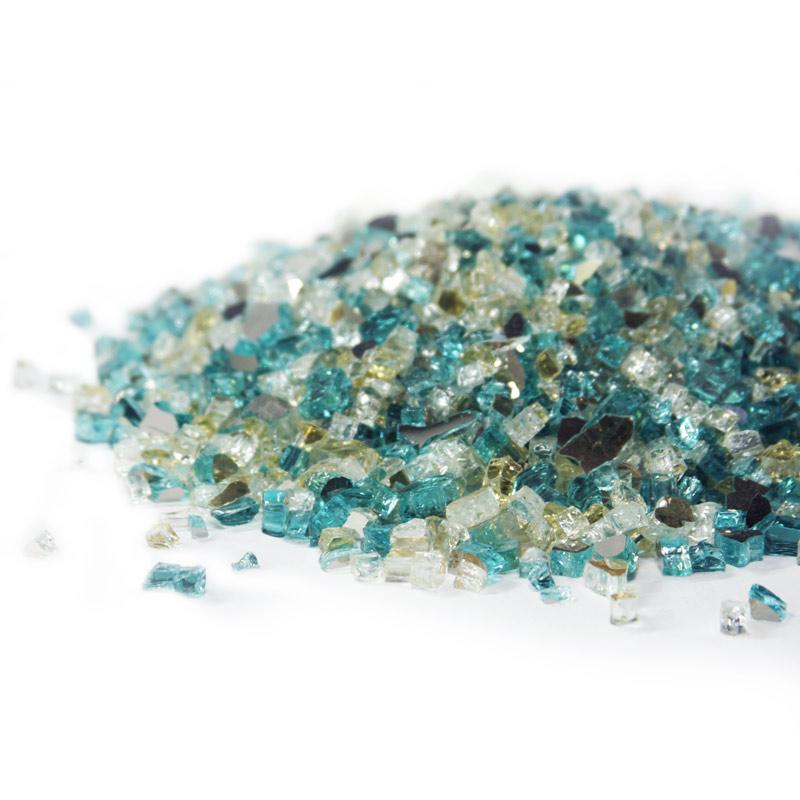 Starfire Glass 1/4" Broken Pre-Mixed Fire Glass (10lbs)