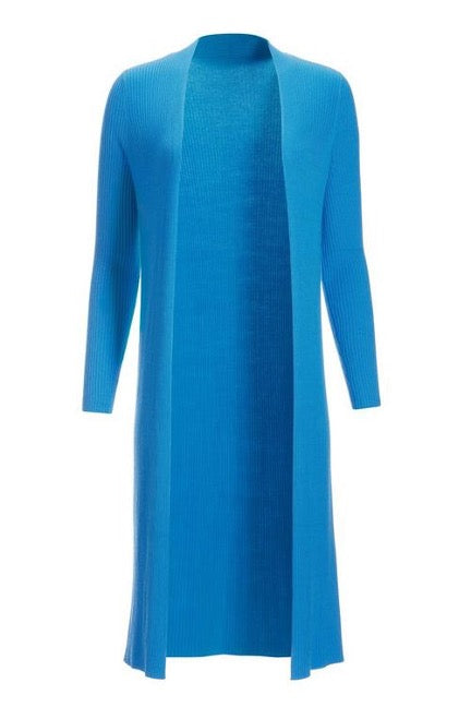Ribbed Long Cardigan Sweater