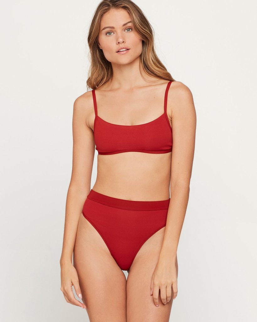 Ribbed Gemma Bikini Top