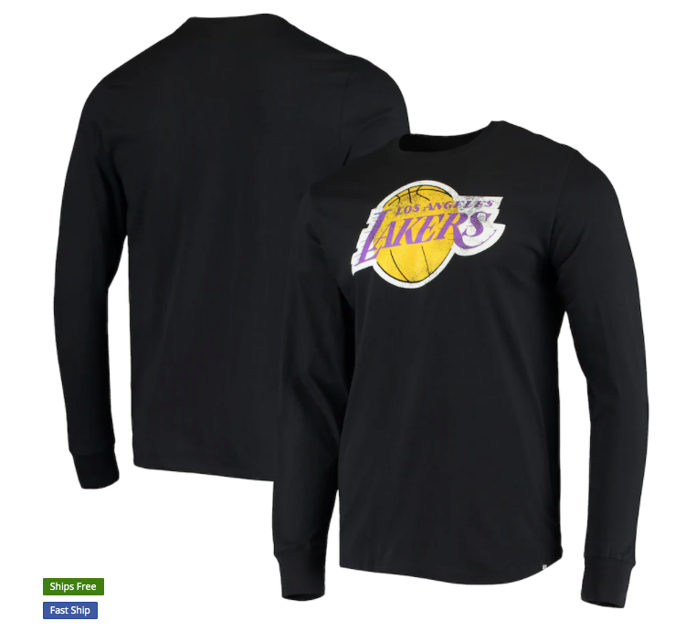 Los Angeles Lakers '47 Super Rival Long Sleeve T-Shirt