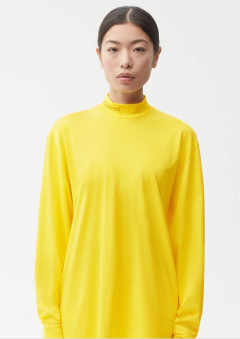 Women's Organic Cotton High Neck Long Sleeve T-Shirt