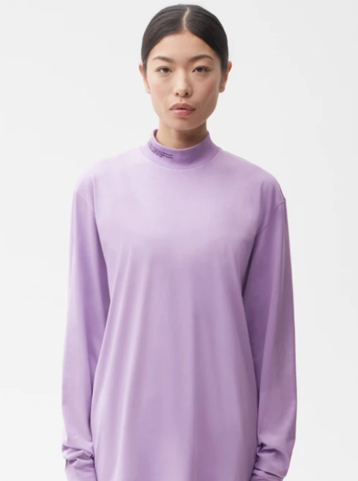 Women's Organic Cotton High Neck Long Sleeve T-Shirt