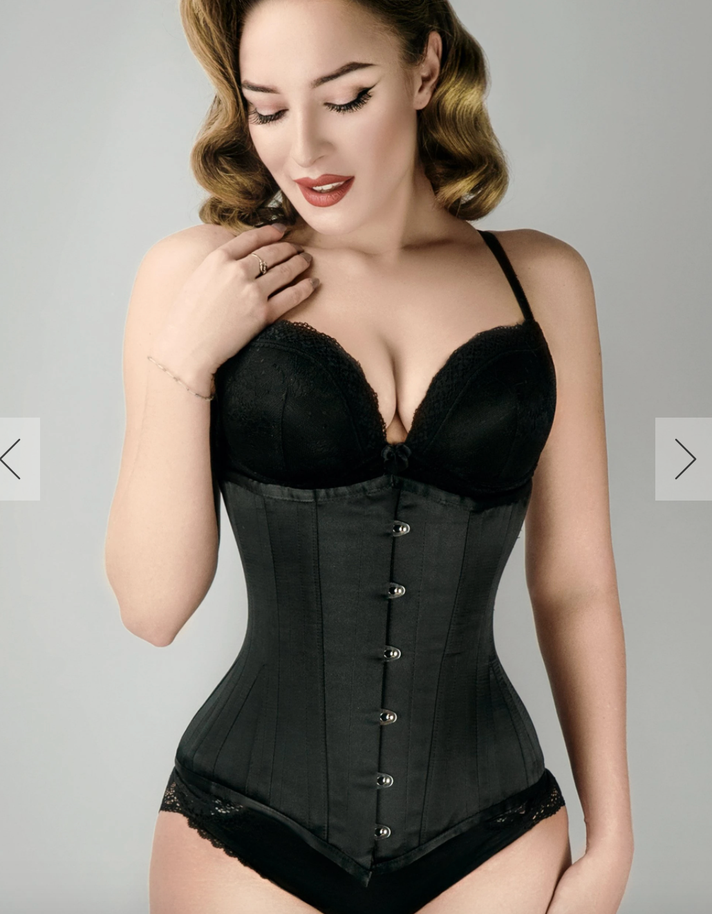 LONG LINE EXPERT WAIST TRAINING UNDERBUST CORSET BLACK
