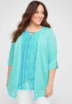 Shadow Stripe Cardigan