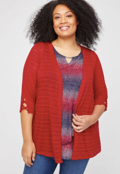 Shadow Stripe Cardigan