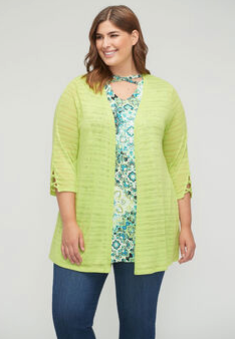 Shadow Stripe Cardigan
