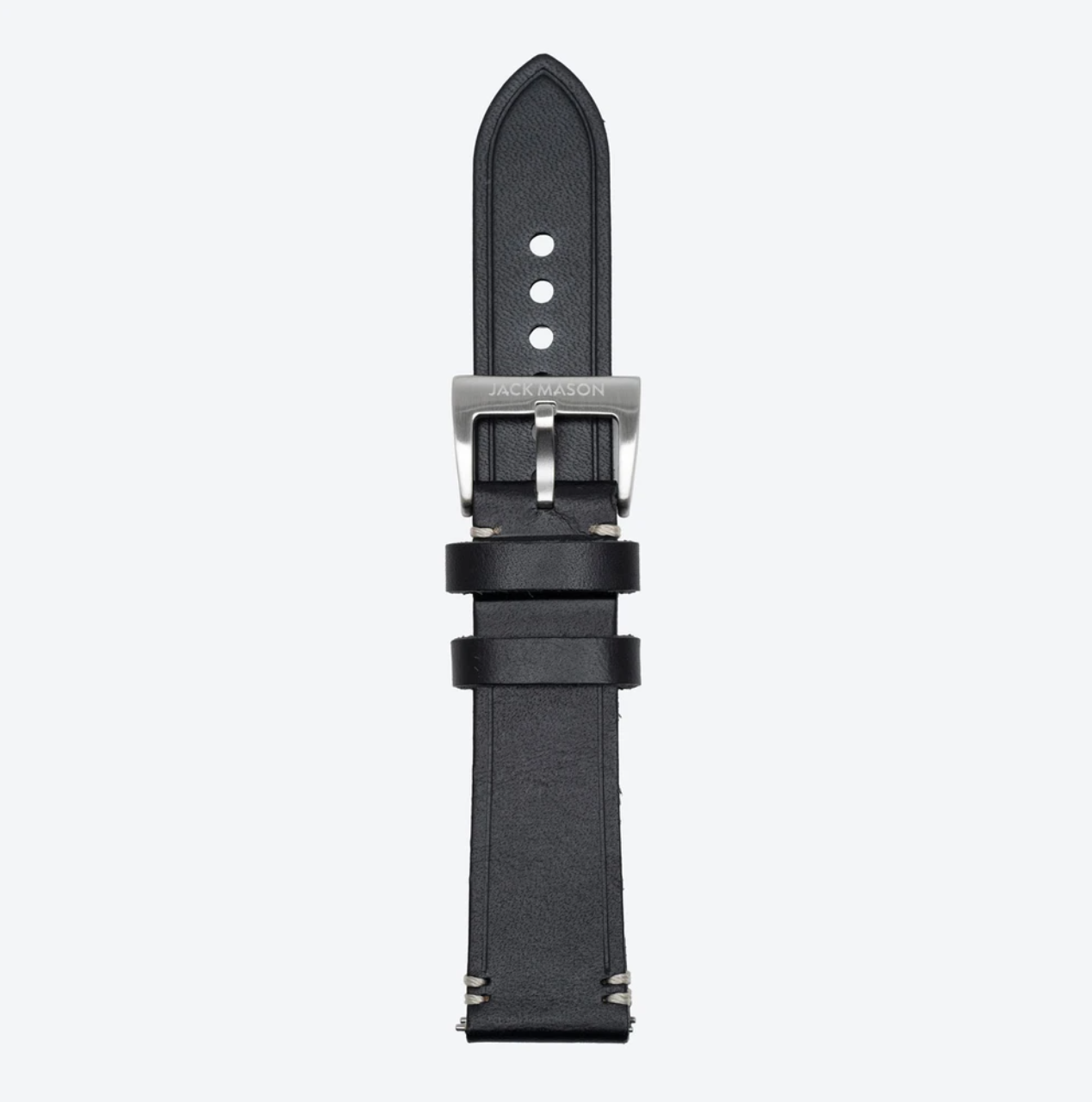 20mm Black Leather Strap