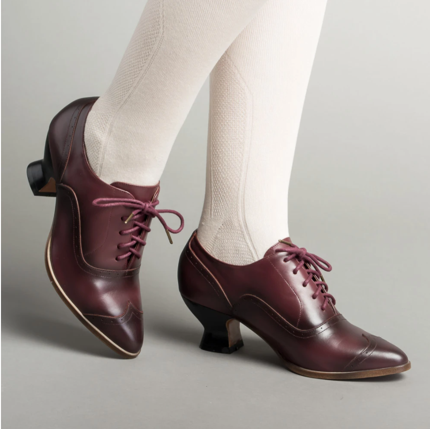 LONDONER EDWARDIAN OXFORDS (CHERRY)(1900-1925)