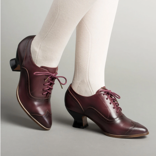 LONDONER EDWARDIAN OXFORDS (CHERRY)(1900-1925)