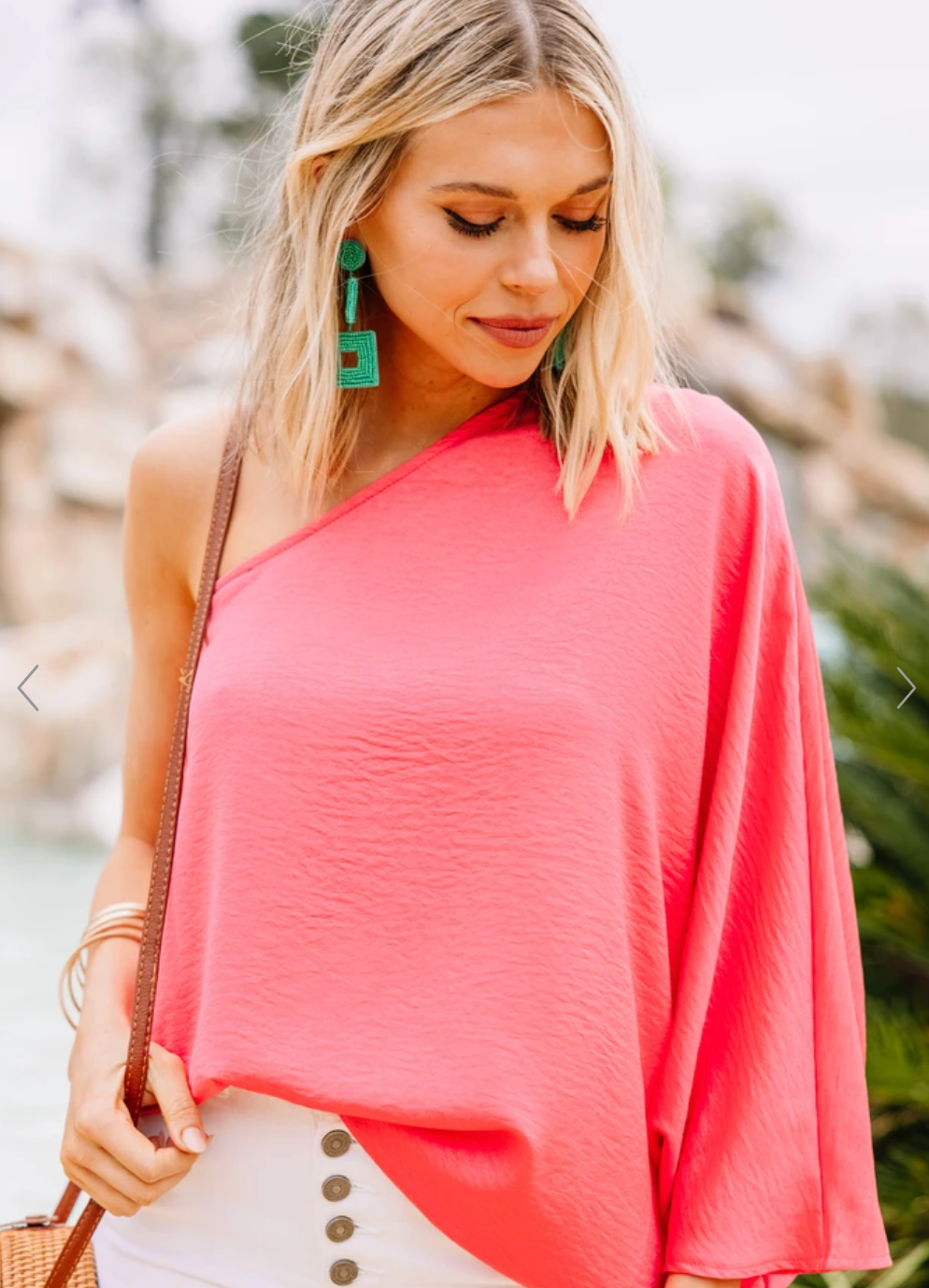 Go Where You Choose One Shoulder Top