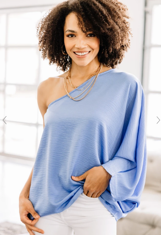 Go Where You Choose One Shoulder Top