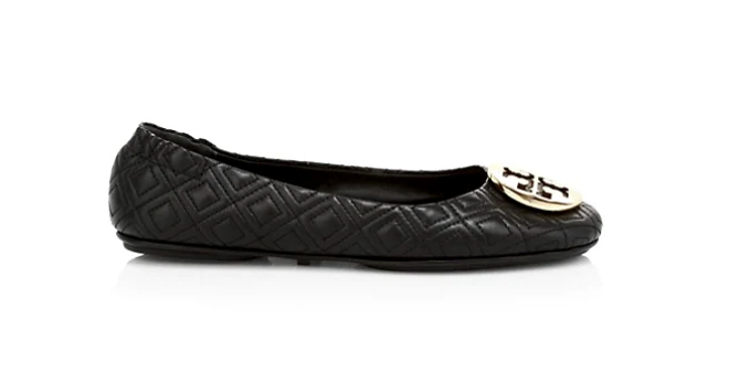 Tory Burch Minnie Quilted Leather Ballet Flats