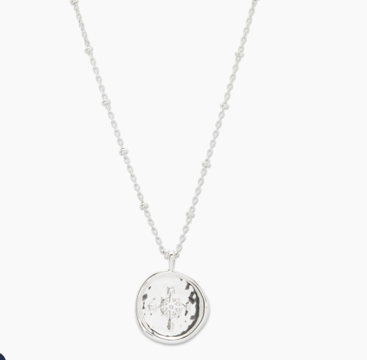 Compass Coin Necklace
