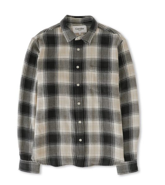 CORRIDOR ACID PLAID LS - BLACK