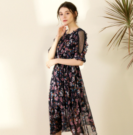 Final Women's vintage floral dress