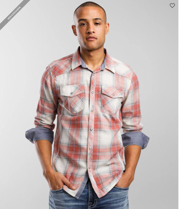BKE Plaid Standard Shirt
