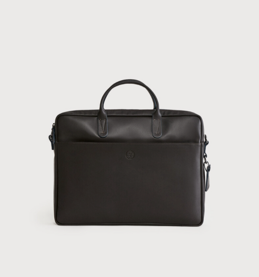 Façonnable - Pebbled Leather Briefcase