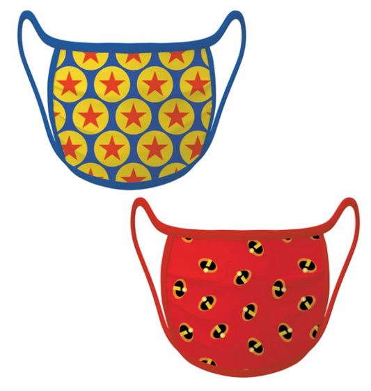 Disney - Cloth Face Masks 2-Pack – Pixar Ball and The Incredibles – Limited Release