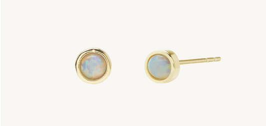 Opal Bezel Stud