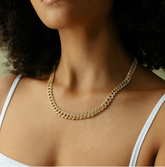 ICED PRONG CUBAN CHAIN