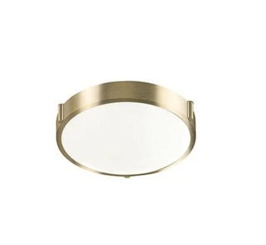LED Flush Mount from the Floyd collection in Vintage Brass finish