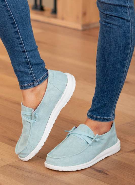 Very G Holly Boat Shoes - Turquoise