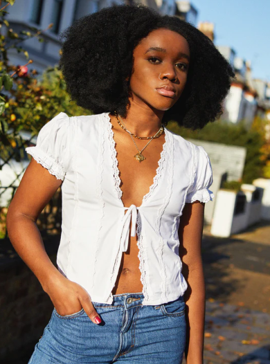 The Iris Top - White