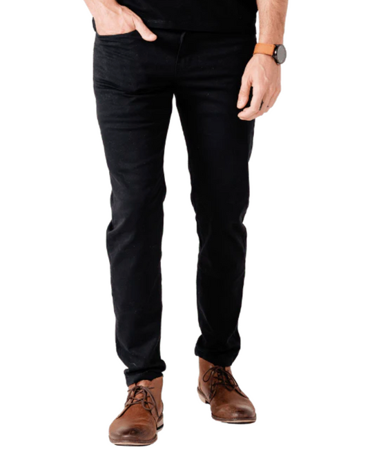 SLIM BLACK CHINO PANTS